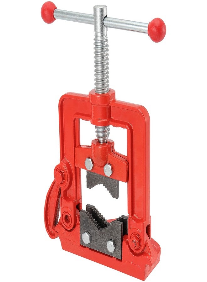 MUKLEI Heavy Duty Pipe Vice - 0.4 to 2.4 Inches Capacity, Forged Bench Yoke Vise Threader for Cutting & Fixing Pipes 10 to 60mm - Image 5