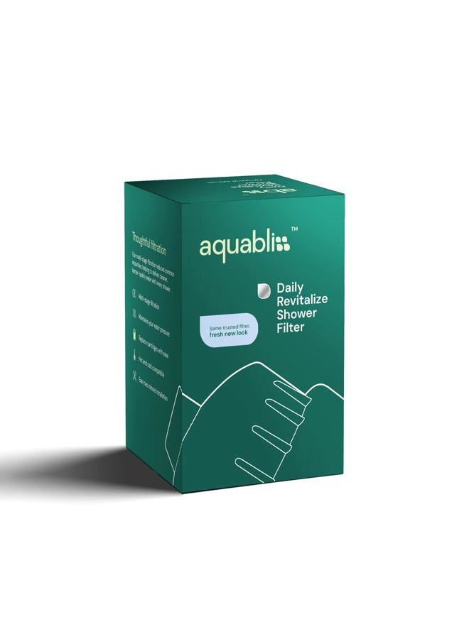 AquaBliss فلتر دش متجدد عالي الإنتاجية - يقلل من جفاف وحكة الجلد، قشرة الرأس، الإكزيما، ويحسن بشكل كبير حالة بشرتك وشعرك وأظافرك - نيكل مصقول (SF100-BN) - Image 2