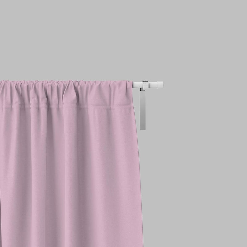 Parda Online Premium Blackout Curtains Set of 2 - Light Pink, 5 Feet - Image 1