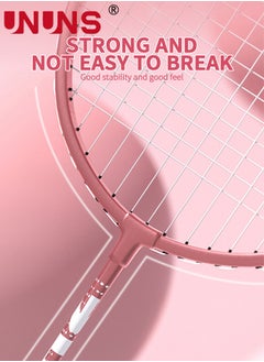 UNUNS Badminton Racket Set Of 2,Upgrade Lightweight Aldult Badminton Racket,Racquets And Badminton Shuttlecocks Kits,For Professional Athletes,Beginner Training,Entertainment And Competition  - Image 4