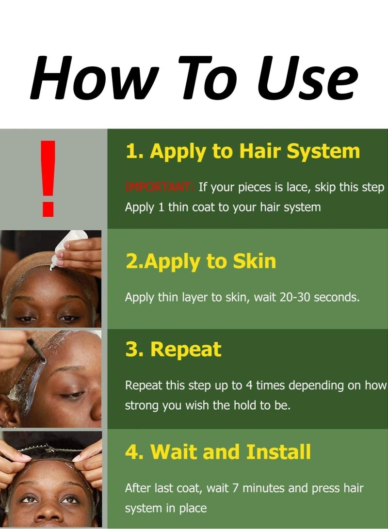 Estelle Lace Wig Adhesive 1.3oz Invisible Safe and Reliable Bond for Lace Wigs Toupees Frontal and Hairpieces in High Temperatures and Humidity - Image 5