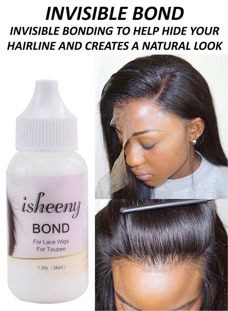 Estelle Lace Wig Adhesive 1.3oz Invisible Safe and Reliable Bond for Lace Wigs Toupees Frontal and Hairpieces in High Temperatures and Humidity - Image 2