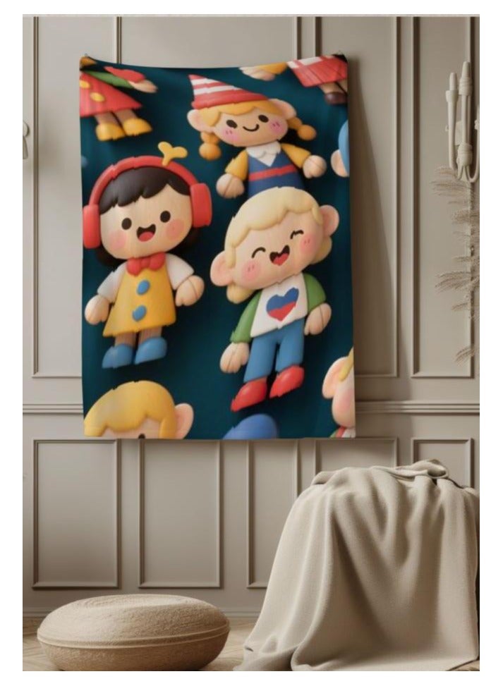 عام بطانية رقيقة من الفانيلا الكرتونية للأطفال أو الطلاب (دافئة ومريحة ومناسبة للنوم والألعاب) 100 سم * 150 سم - 965 - Image 3