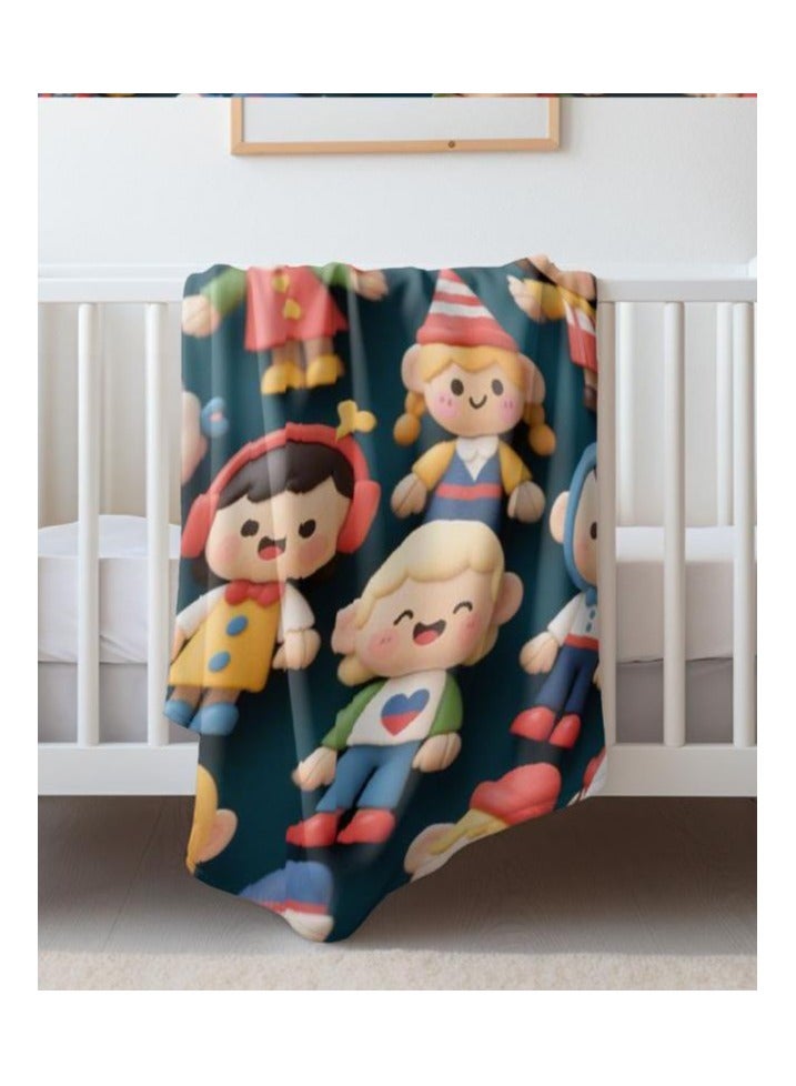 عام بطانية رقيقة من الفانيلا الكرتونية للأطفال أو الطلاب (دافئة ومريحة ومناسبة للنوم والألعاب) 100 سم * 150 سم - 965 - Image 4