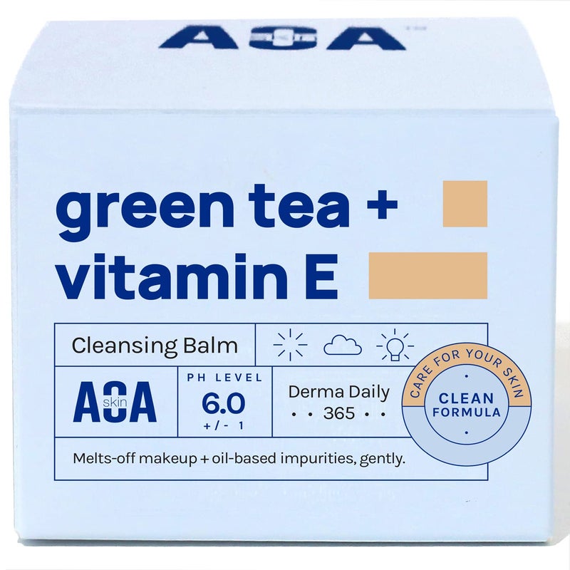 AOA STUDIO Green Tea & Vitamin E Cleansing Balm, Waterproof Makeup Remover, Oil Based Makeup Remover, K beauty Skin Care, Soothing and Brightening for All Skin Types, 3.38 Fl Oz, 100 ml - Image 1