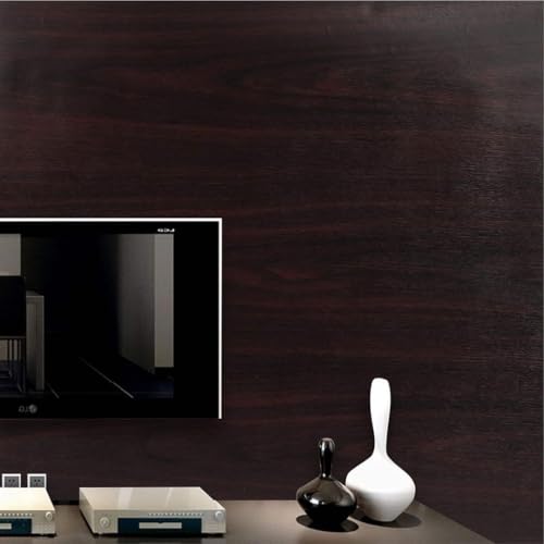CVANU Wood Texture Pattern Wallpaper Self-Adhesive Waterproof PVC Vinyl Contact Paper for Old Furniture, Cabinets, Doors, Wardrobes & Walls Decoration (12x50 Inch) cv07 - Image 2