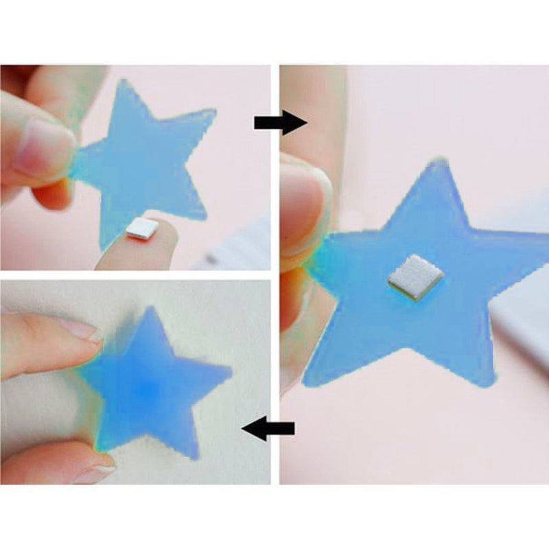 Pindia 55 Pc Luminous Fluorescent Glowing Night Sky Wall Sticker Radium Glow Stars Starry - Image 5