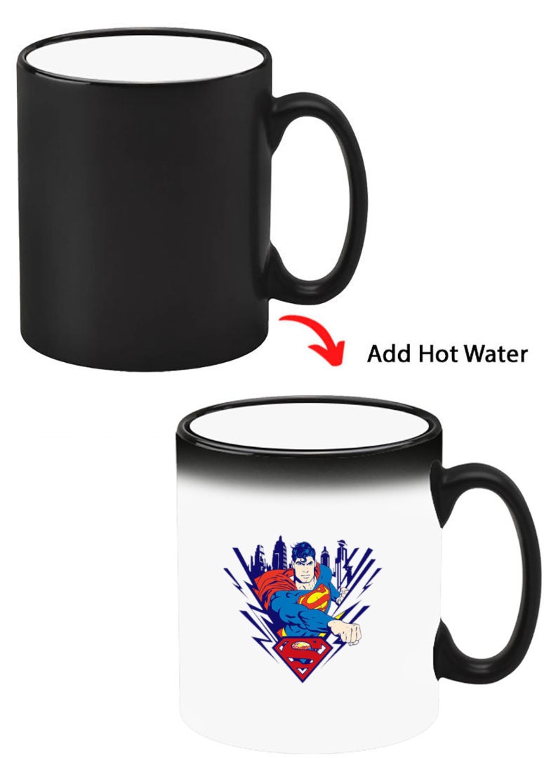 Theodor Color Changing Heat Sensitive Ceramic Mug, Image Revealed When HOT Liquid is Added! Superman - Image 1