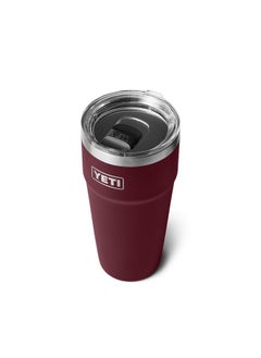 YETI YETI Rambler 30 oz Stackable Tumbler, Stainless Steel, Vacuum Insulated with MagSlider Lid, Wild Vine Red  - Image 1