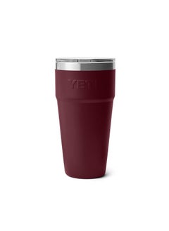 YETI YETI Rambler 30 oz Stackable Tumbler, Stainless Steel, Vacuum Insulated with MagSlider Lid, Wild Vine Red  - Image 4