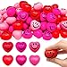 Jgalnim 30 Pieces Heart Stress Relief Balls3 Colors Mini Heart BallsSmile Funny Face Foam Balls for Valentine DaySchool Carnival RewardParty Gift Bag Fillers - Image 2