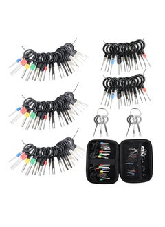 Extractor Removal Tool Kit, Depinning Key Tool Set for Car Auto Household Devices, Wire Connector Pin Release Extractor Tool with a Protective Bag (82 Pieces)