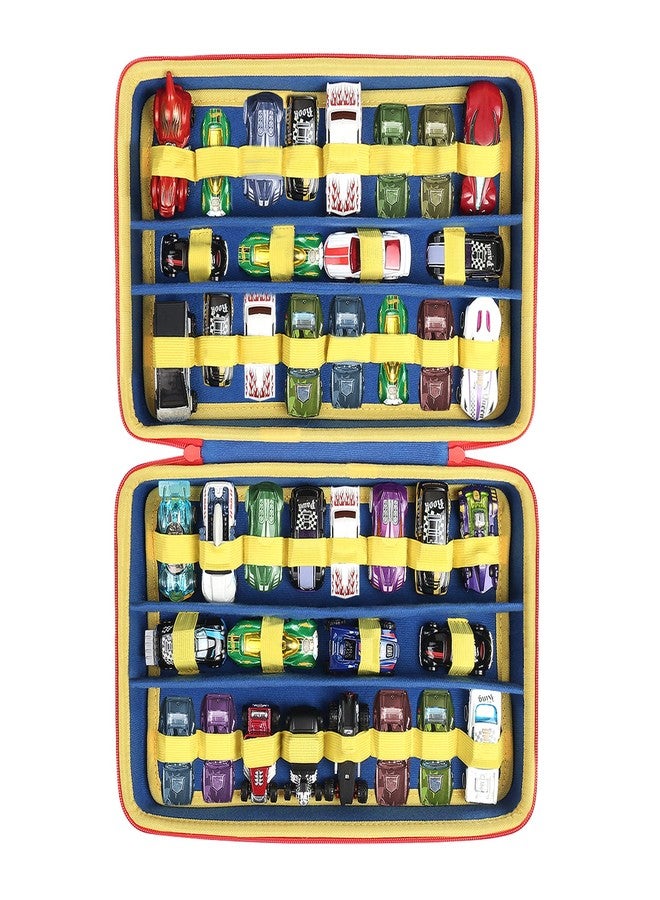 co2CREA Hard Toy Cars Storage Case Compatible with Hot Wheels Toy Cars Set, Toy Car Organizer Case Hold 40 Hot Wheels Cars, Matchbox Cars, Mini Toys (Case Only) - Image 1