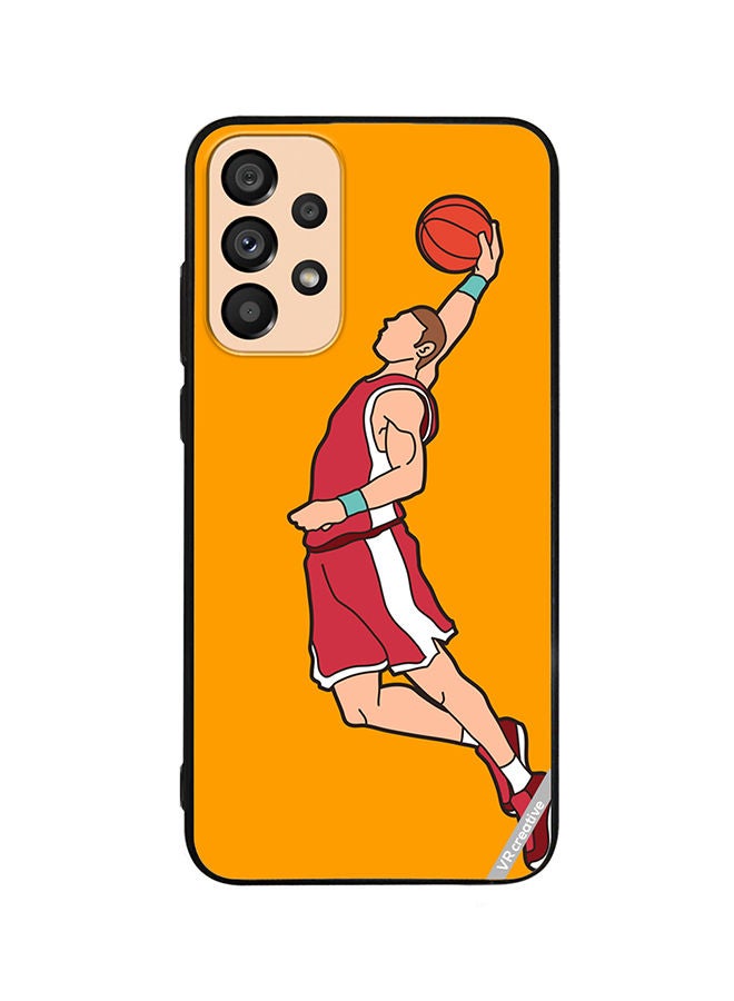 VR CREATIVE Protective Case Cover For Samsung Galaxy A72 Basketball Player Dunking Design Multicolour - Image 1