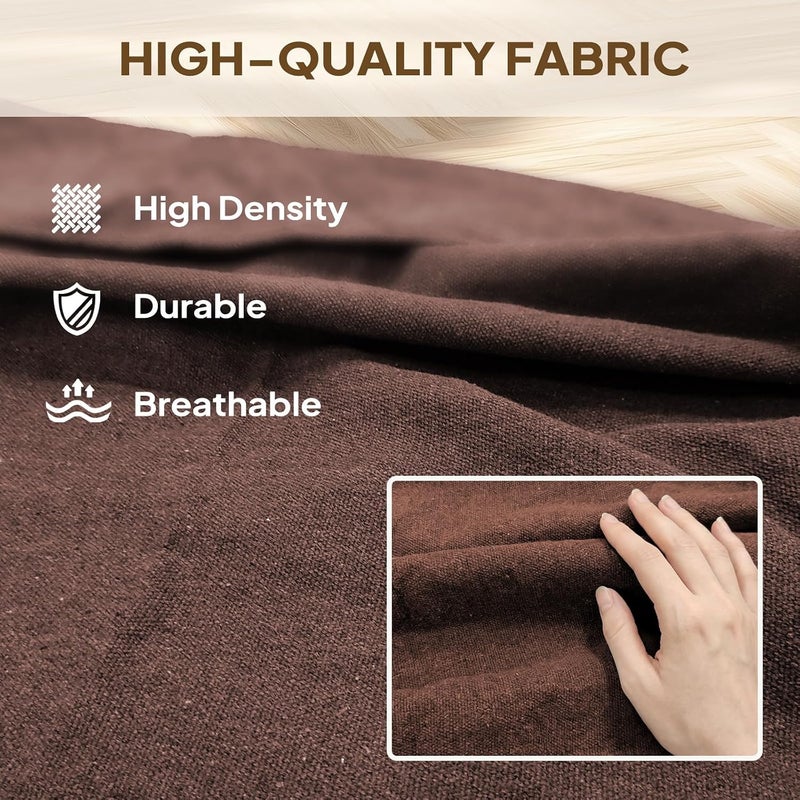 Anyoo Garden Cotton Hammock Comfortable Fabric Hammock with Tree Straps for Hanging Durable Hammock Up to 450lbs Portable Hammock with Travel Bag,Perfect for Camping Outdoor/Indoor Patio Backyard - Image 3
