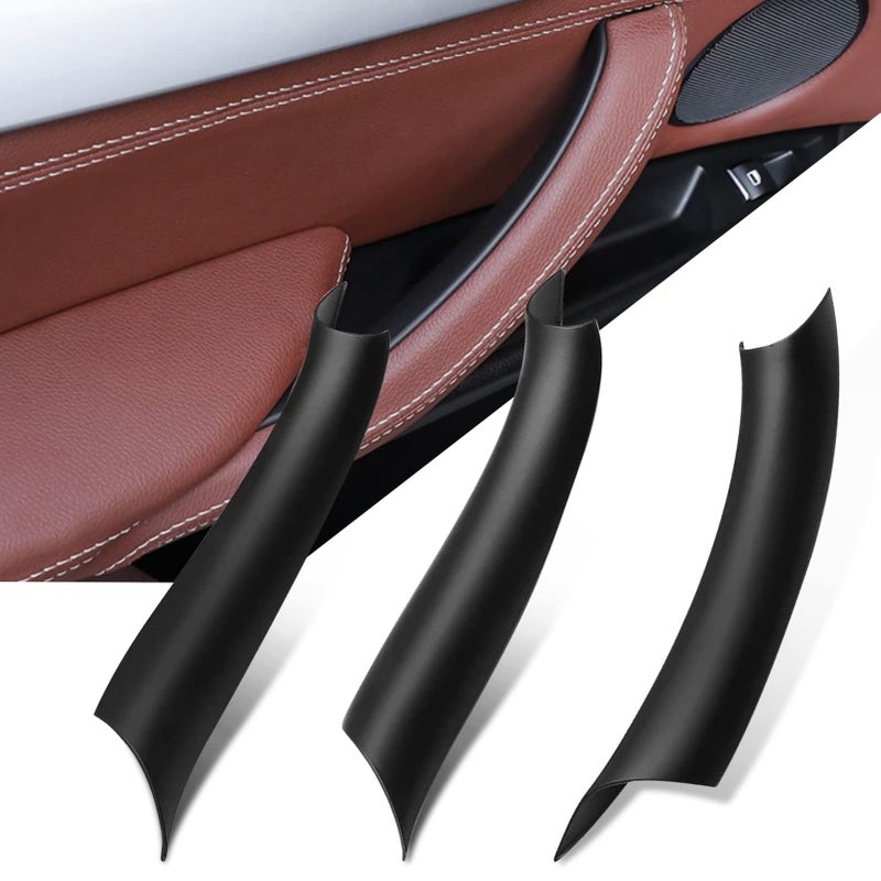 Jaronx Compatible with BMW X5 F15X6 F16 Door Handle Covers3PCS Door Pull Handle Covers for BMW X5 F15 20142018X6 F16 20152018 Left and Right SideBlack