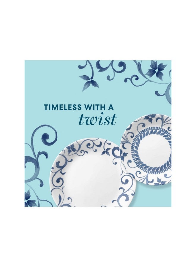 Corelle طقم أدوات مائدة كوريل مكون من 12 قطعة خدمة لـ 4، مقاوم للتشقق، زجاج، أرتميس، فيتريل - Image 3