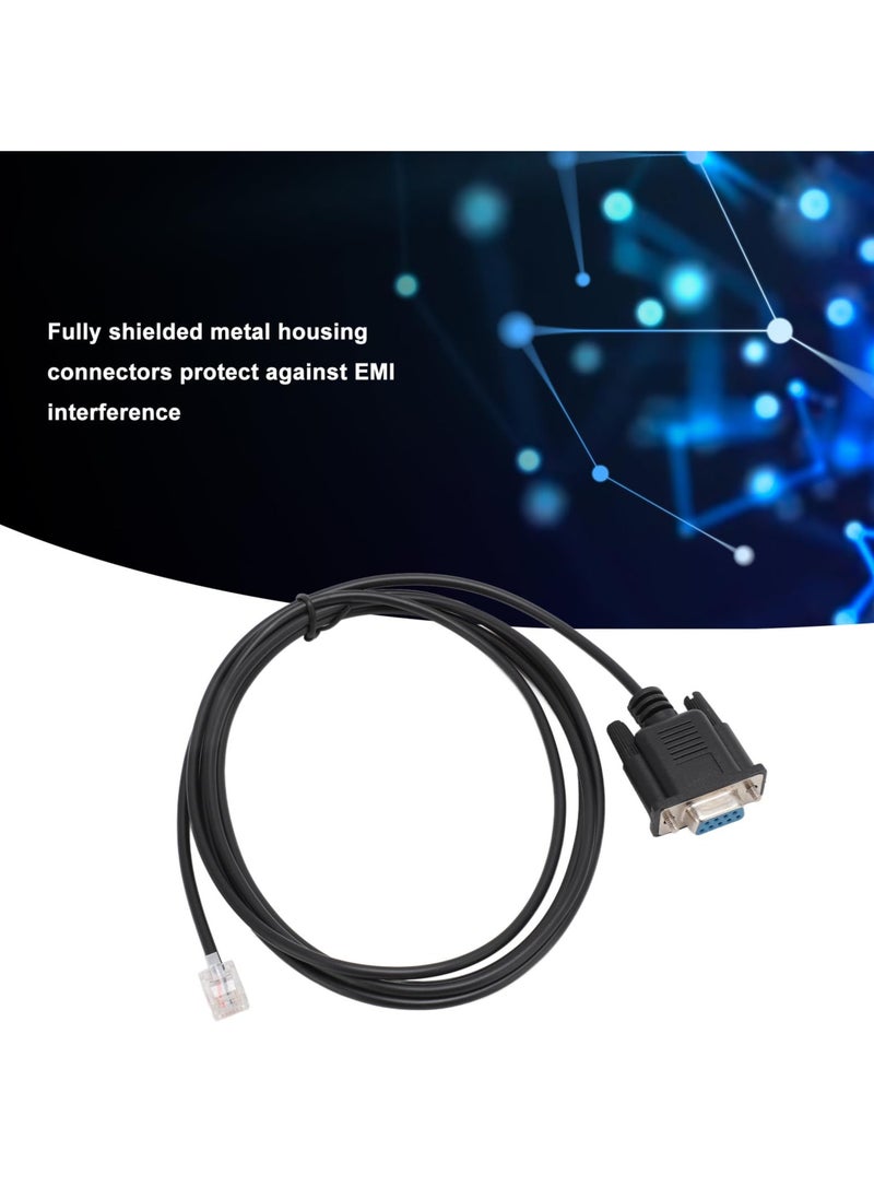 erorex - DB9 RS232 to RJ11 6P4C Cable, Professional DB9 RS232 to RJ11 6P4C Serial Console Cable Replacement for APC AP7800 AP7900 940 0144A, Plug and Play - Image 1