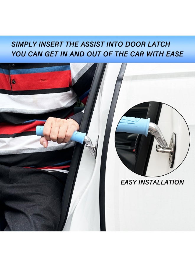 Halamodo 2 Pack Car Door Handle for Elderly Car Handle Assist Portable Vehicle Support Handle for Easy Sit to Stand Assistance Auto Cane for Seniors and Handicapped Supports Up to 450 Pounds - Image 4