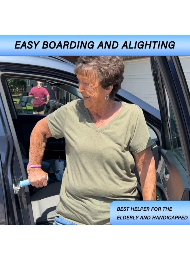 Halamodo 2 Pack Car Door Handle for Elderly Car Handle Assist Portable Vehicle Support Handle for Easy Sit to Stand Assistance Auto Cane for Seniors and Handicapped Supports Up to 450 Pounds - Image 3