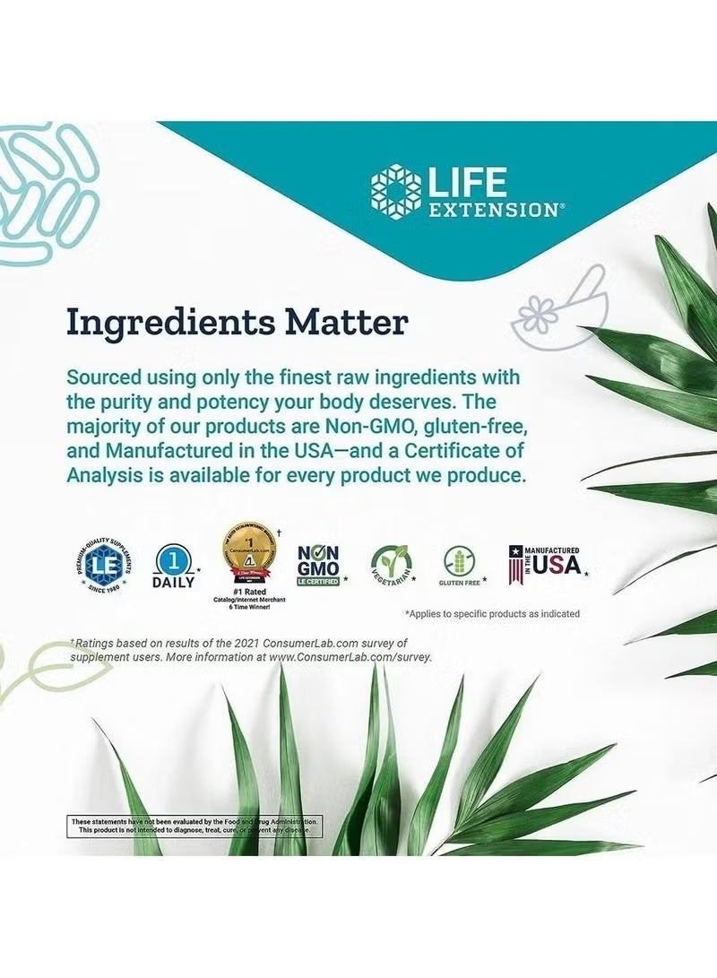 Life Extension Glutathione, Cysteine & C, 500 mg of Vitamin C, Powerful antioxidant Supplement to Support Liver Health, Gluten-Free, Non-GMO, 90 Capsules - Image 4