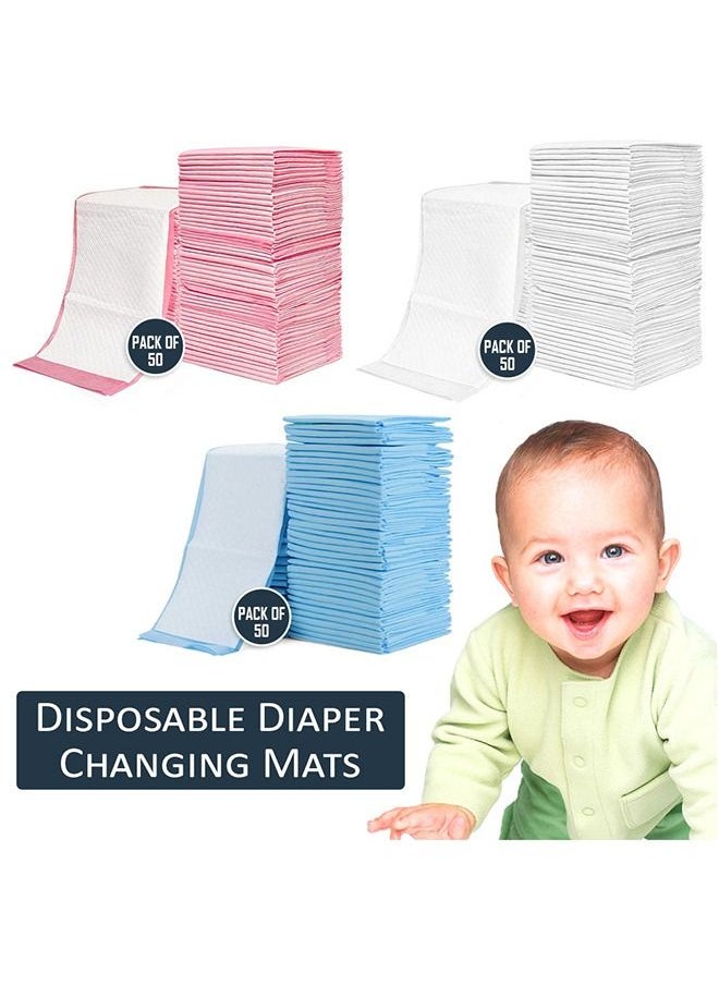 Little Story - Baby Diaper Caddy With Changing Mats 50 Count - Grey - Image 1