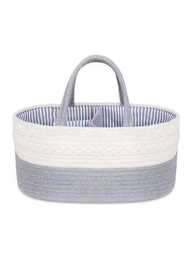 Little Story - Baby Diaper Caddy With Changing Mats 50 Count - Grey - Image 1