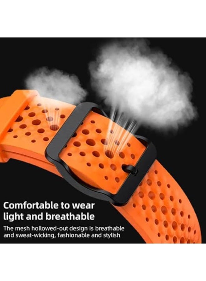 Strap 22mm Silicone Strap For Huawei Watch GT5 46mm | GT5 Pro 46mm | GT4 46mm | GT3 46mm | GT2 46mm | GT2 Pro | Watch 4/4 Pro | Watch 3/3 Pro | GT3 SE | GT3 Pro (Blue) - Image 2