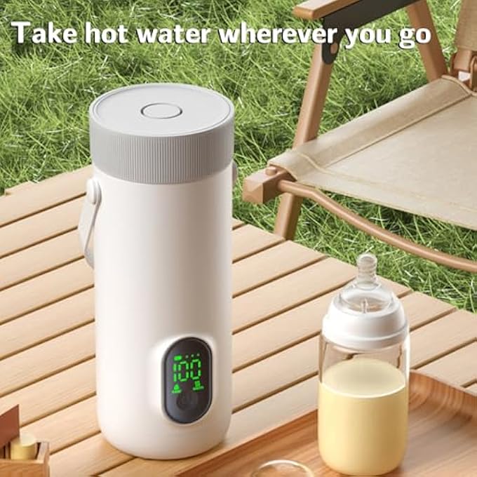 Bewinner Usb Rechargeable Travel Electric Kettle 350Ml Battery Powered Hot Water Boiler For Tea Coffee Portable Cordless Cup For Car Camping Outdoor Use - Image 5