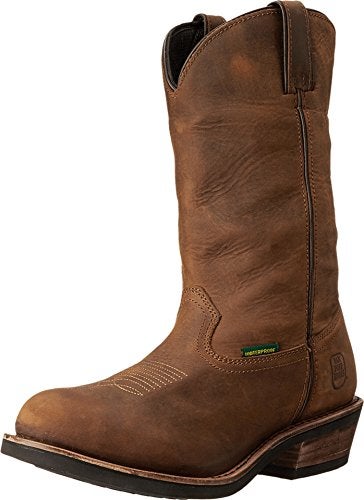 Dan Post Mens Albuquerque 12 Inch Waterproof Soft Toe Work Safety Shoes Casual Brown Size 9 D - Image 1