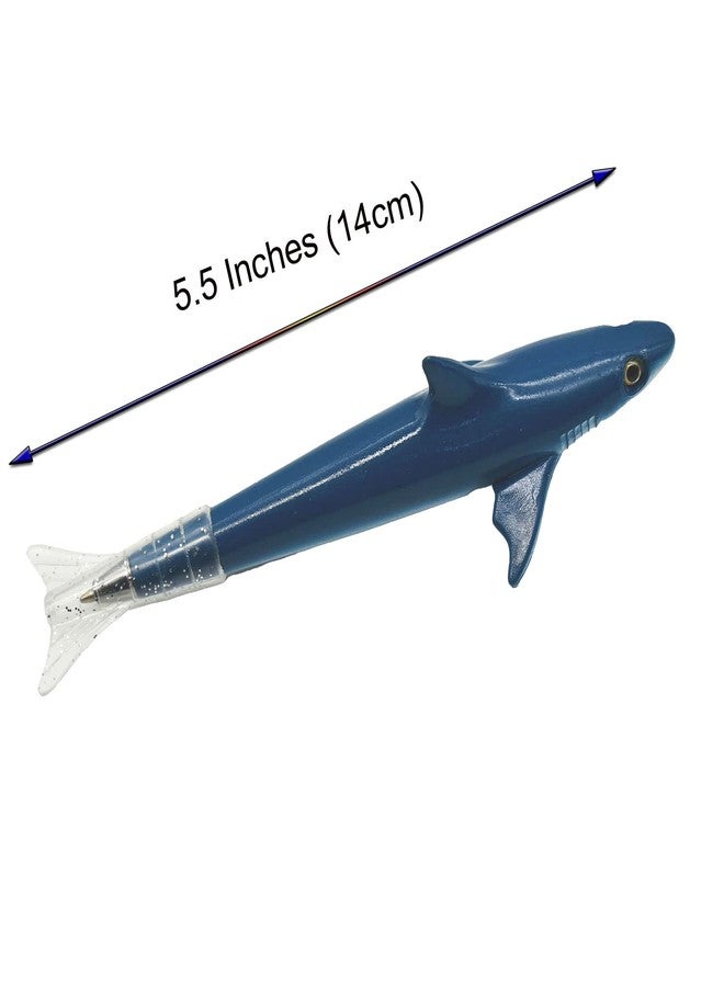 Lopenle 5PCS Novelty Fish Pens Clownfish Shark Pens Sea Horse Pens Dolphin Pen Sea Animal Ballpoint Pen With Fin Tail Black Ink For School Supplies Birthday Party - Image 4