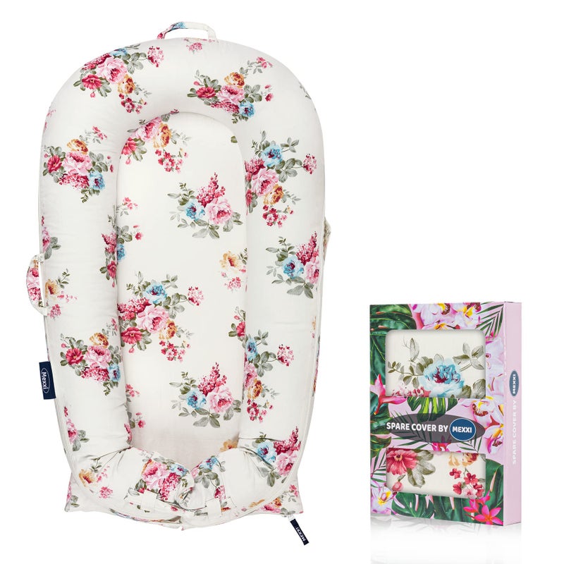 MEXXI Infant Lounger Baby Nest Replacement Cover Hypoallergenic Premium Fits Dockatot Deluxe Cover Only Roses