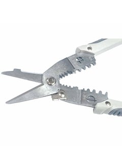 UPTODATETOOLS UPTODATETOOLS AWG 8014 Wire stripper Electrician cable Electrician scissors Pulling pliers Electric Cable Stripping Cutting Cable Stripper and Crimping Grey  - Image 2