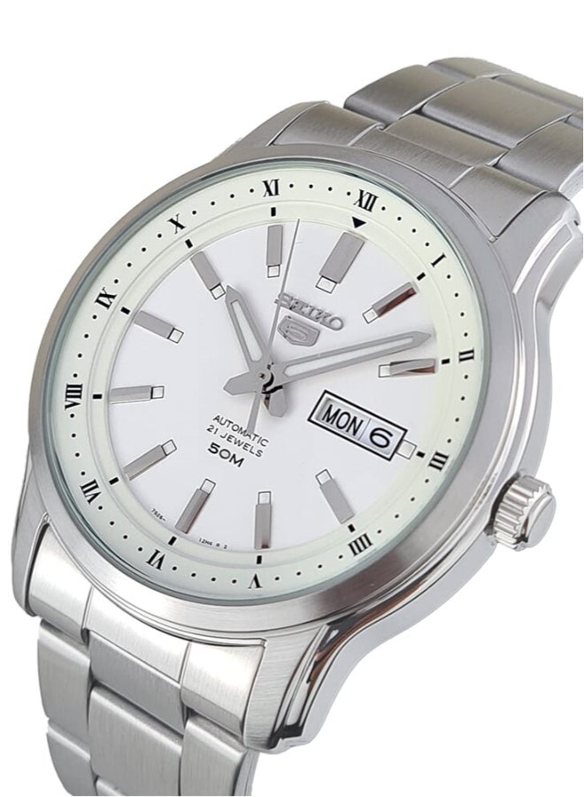 Seiko Classic 21 Jewels 44 mm Stainless Steel Watch for Men SNKP09K1 - Image 2