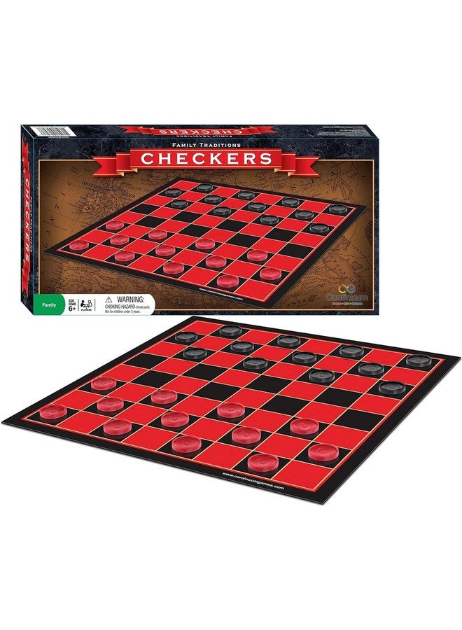 Continuum Games Checkers Family Traditions Board Games for 72 months to 1188 months - Image 1