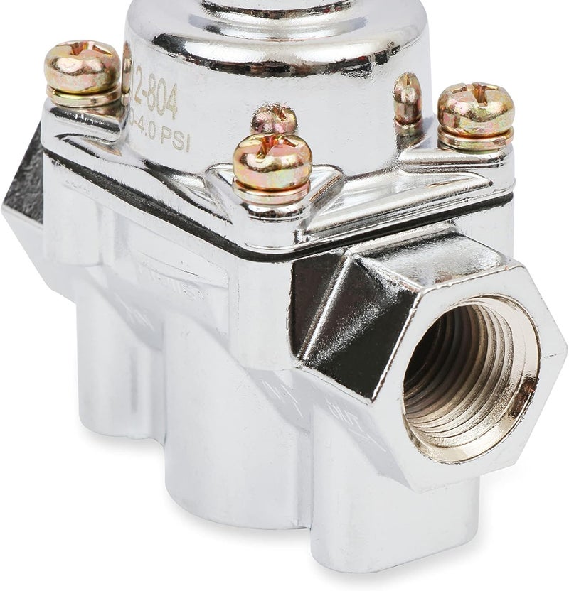 HOLLEY 12-804 Chrome Carbureted Fuel Pressure Regulator - Image 4