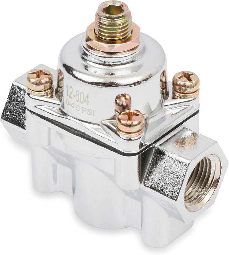 HOLLEY 12-804 Chrome Carbureted Fuel Pressure Regulator - Image 3