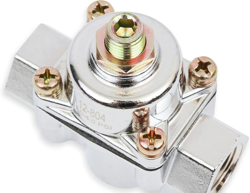 HOLLEY 12-804 Chrome Carbureted Fuel Pressure Regulator - Image 5