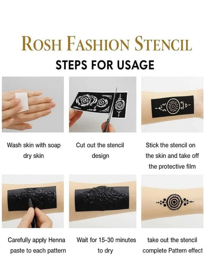 Stencils Mehandi Sticker for Hand | For Festival Girls & Women Hand Mehandi - Image 3