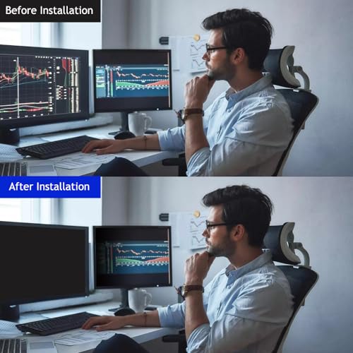WELINC 32 Inch - 16:9 Aspect Ratio - Computer Privacy Screen Filter for Widescreen monitor - Anti-Glare - Anti-Scratch Protector Film - Please measure carefully - Image 4