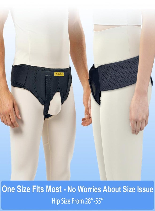 cybryeh Inguinal Hernia Belt Truss for Men & Women - Comfortable Double/Single Groin Hernia Support - Upgraded Hernia Braces/Adjustable Straps for Pre&Post Surgery Pain Relief - Image 5