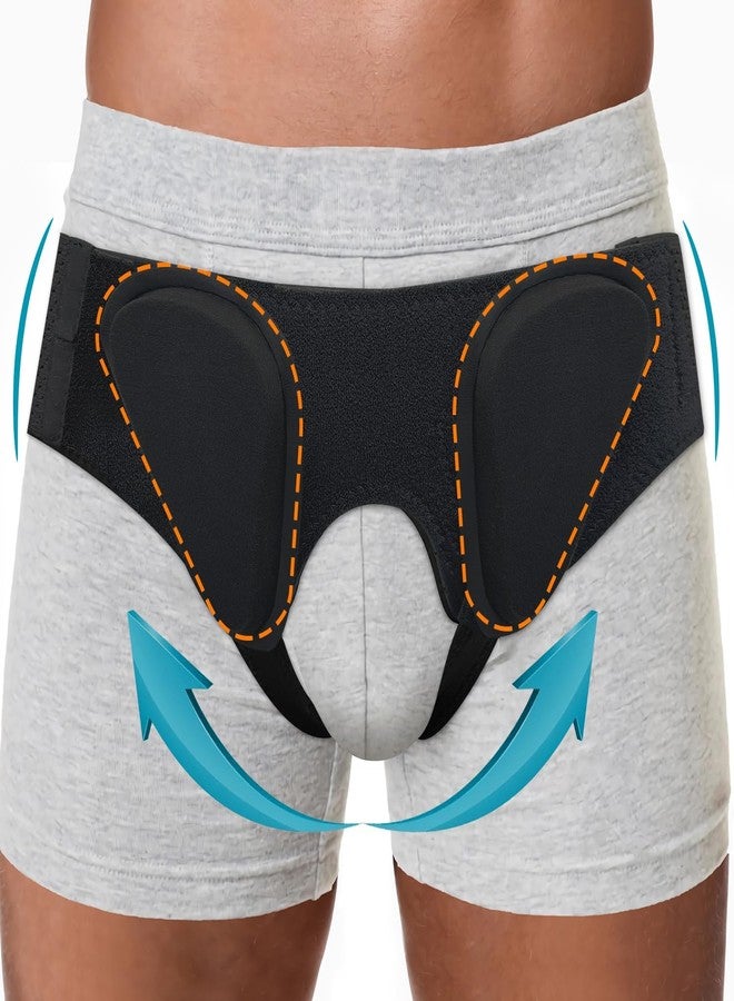 cybryeh Inguinal Hernia Belt Truss for Men & Women - Comfortable Double/Single Groin Hernia Support - Upgraded Hernia Braces/Adjustable Straps for Pre&Post Surgery Pain Relief - Image 1