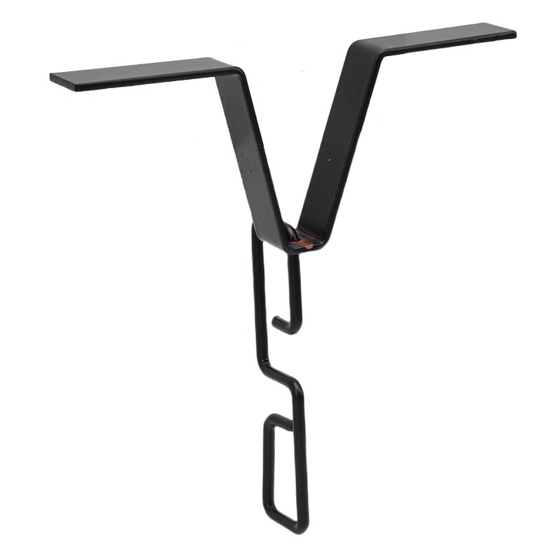 Rain Chain Gutters Adapter Clip Sturdy Iron V Shaped Rain Chain Hook Hanger for Downspout - Image 2