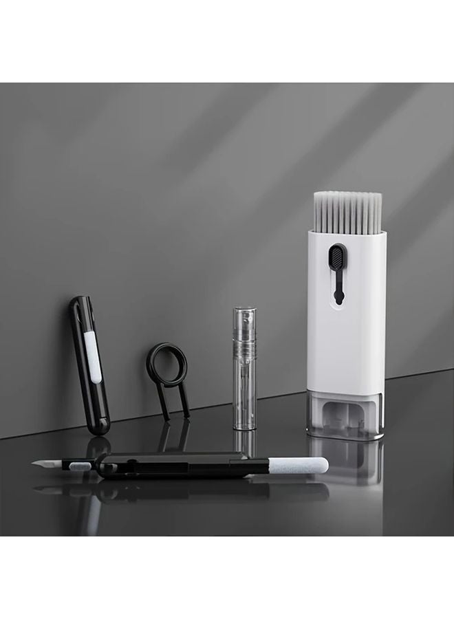 Black And White Electronic Cleaning Kit Soft Brush Spray Bottle For Keyboard Laptop Phone - Image 1