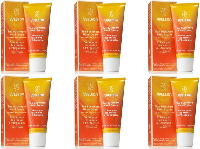 6 PACK Weleda Sea Buckthorn Hand Cream 50ml 6 PACK SUPER SAVER