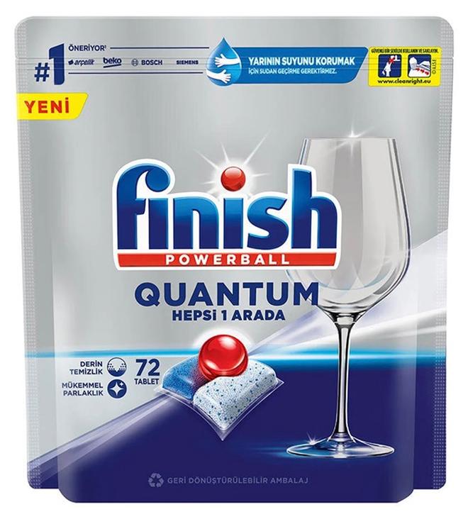 Finish Dishwasher Detergent Tablets, Quantum 72 tablets - Image 1