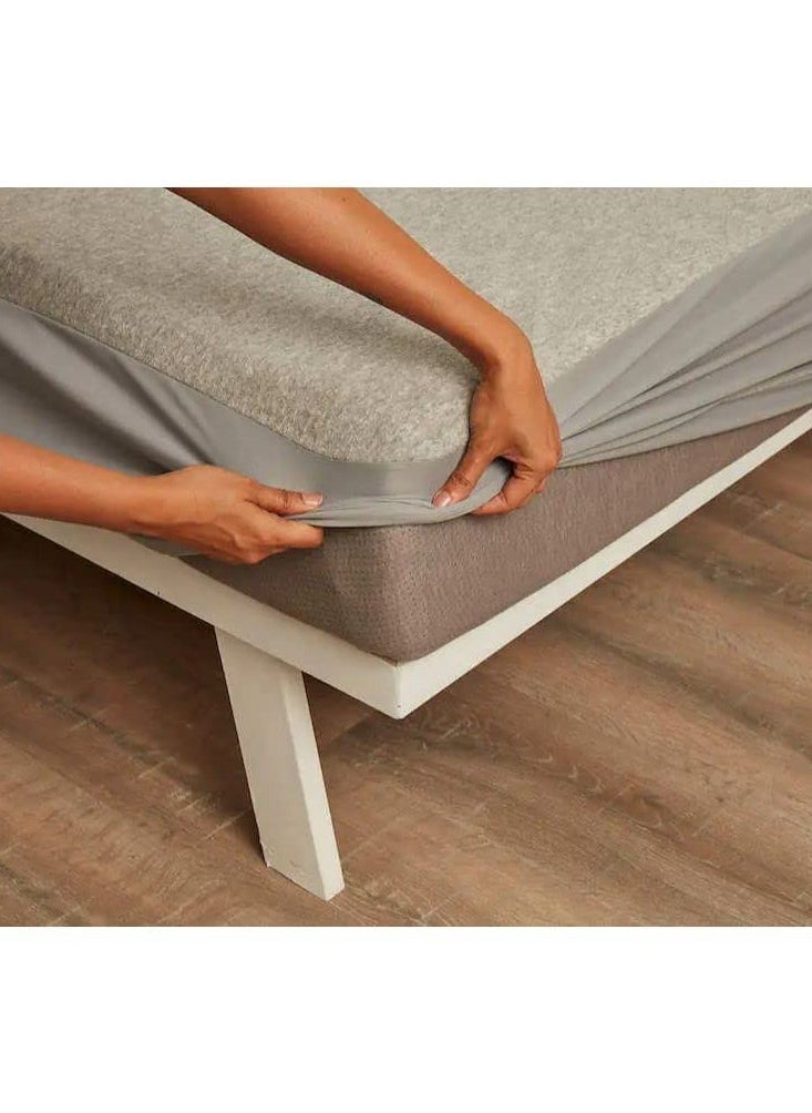 Wakefit - Wakefit 100% Waterproof Premium Cotton Grey Mattress Protector - Image 1