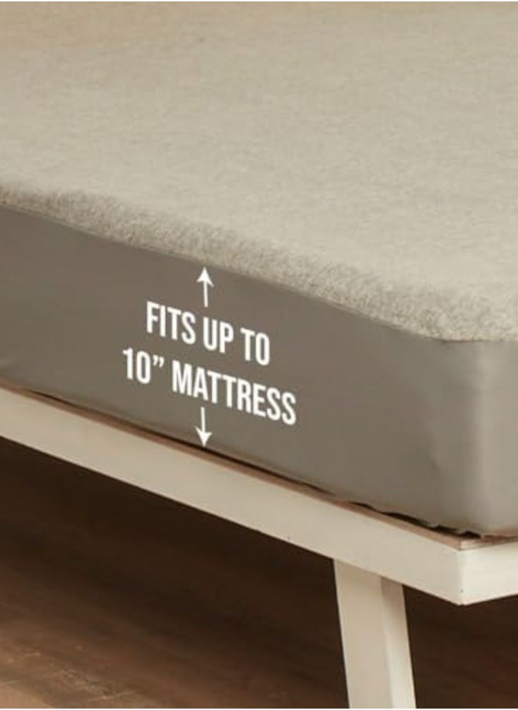 Wakefit - Wakefit 100% Waterproof Premium Cotton Grey Mattress Protector - Image 1