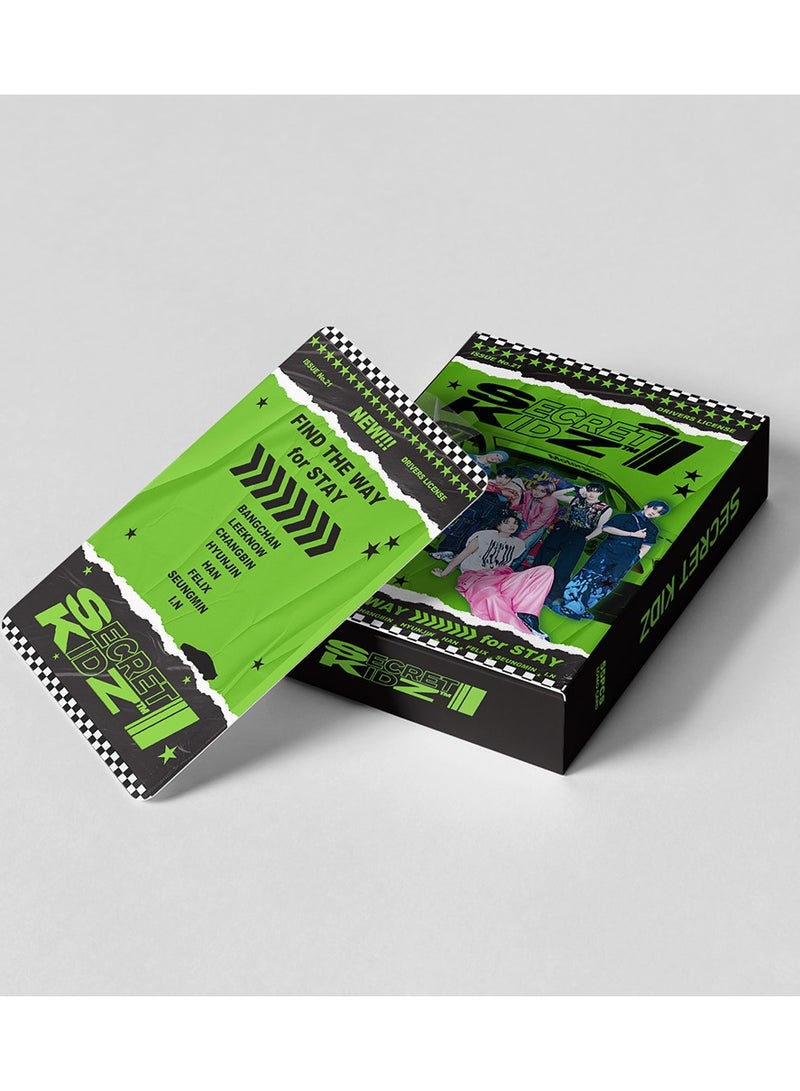 55 قطعة من بطاقات STRAY KIDS SECRET KIDZ LOMO، بطاقة K-POP StrayKids الصغيرة، بطاقات صور SKZ، ملصق تحيات موسم 2025 من SKZOO - Image 3