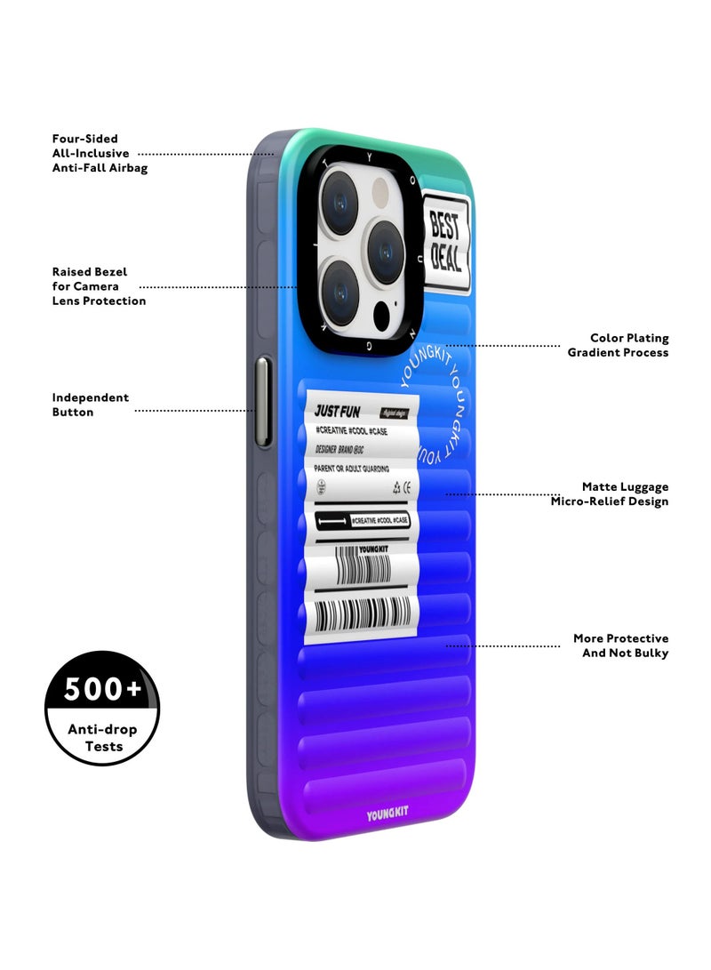 YOUNG KIT Young Kit the Wizard of Oz MagSafe Apple iPhone 15 Pro Case - Ultramarine blue Fantasy Color  - Image 3